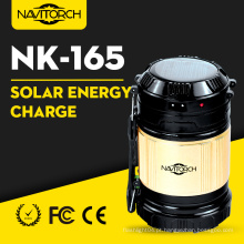 Lanterna de acampamento portátil solar do Recharge solar do uso duplo (NK-165)